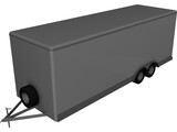 Trailer 22inch Wells Cargo 3D Model preview