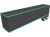 Trailer Box 3D Model preview