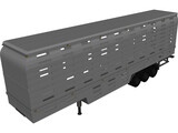 Trailer Livestock 3D Model preview