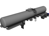Trailer Tanker 3D Model preview