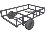 Trailer Utility 4x6 3D Model preview