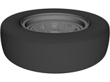 Trailer Wheel 14 Inch 3D Model