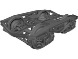 Train Bogie Y25 3D Model preview