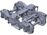 Train Bogie Y32 3D Model