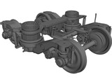 Train Bogie Y32 3D Model preview