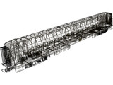Train Coach 2nd Class 3D Model