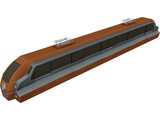 Train Futuristic 3D Model preview