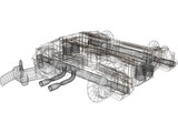 Train Hitch 3D Model