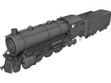 Train Locomotive 3D Model preview