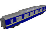 Train Personal Wagon 3D Model preview