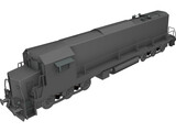 Train SD4 3D Model preview