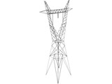 Transmission Tower 735kV 3D Model