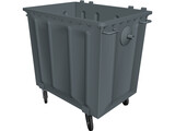 Trash Bins 1000 lt 3D Model preview