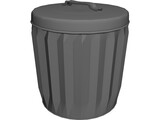 Trashcan 3D Model preview