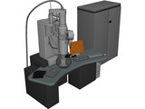 Trasmission Electronic Microscope 3D Model preview