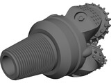 Tricone Oil Drill Bit 3D Model preview