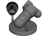 Triple Lamp Fixture 3D Model preview