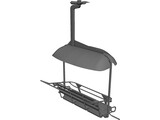 Triple Ski Lift Chair 3D Model preview