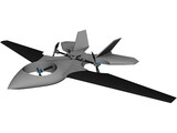 Trirotor Drone 3D Model preview
