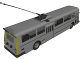 Trolley Bus 3D Model preview