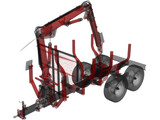 Truck Forest Trailer 3D Model