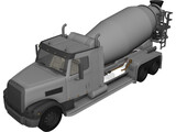 Truck Mixer 3D Model preview