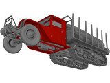 Truck Wood Chenille 3D Model