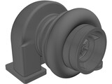Turbo Charger Mechanism 3D Model