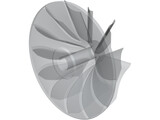 Turbocharger Compressor Wheel 3D Model