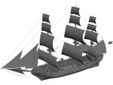 Turk Ship 3D Model preview