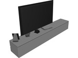 TV Stand Low 3D Model preview