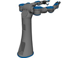 Two-Armed Industrial Robot 3D Model preview