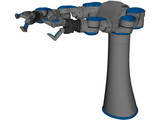 Two-Armed Industrial Robot 3D Model