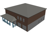 Two Story Home 3D Model preview