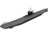 U-Boat Type VII B 3D Model preview