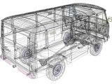 UAZ 3741 3D Model