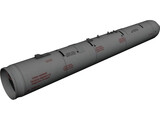 UB-13 122mm Rocket Pod 3D Model preview