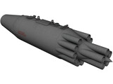 UB-16-M57-KV Rocket Pod 3D Model