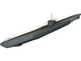 Uboat Type VII 3D Model preview