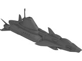 UFO Skydiver 3D Model