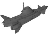 UFO Skydiver 3D Model