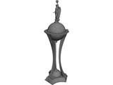 Ukrainian Football Cup 3D Model preview