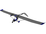 Ultra Light Aircraft 3D Model preview