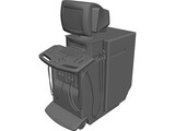 Ultrasound Machine 3D Model preview