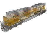 Union Pacific SD70Ace 3D Model
