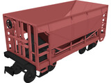 Union Pacific Wagon 3D Model preview