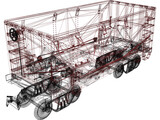 Union Pacific Wagon 3D Model