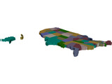 United States Map 3D Model preview