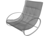 Upholstered Wooden Armchair 3D Model