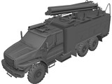 Ural Next Firetruck 3D Model preview